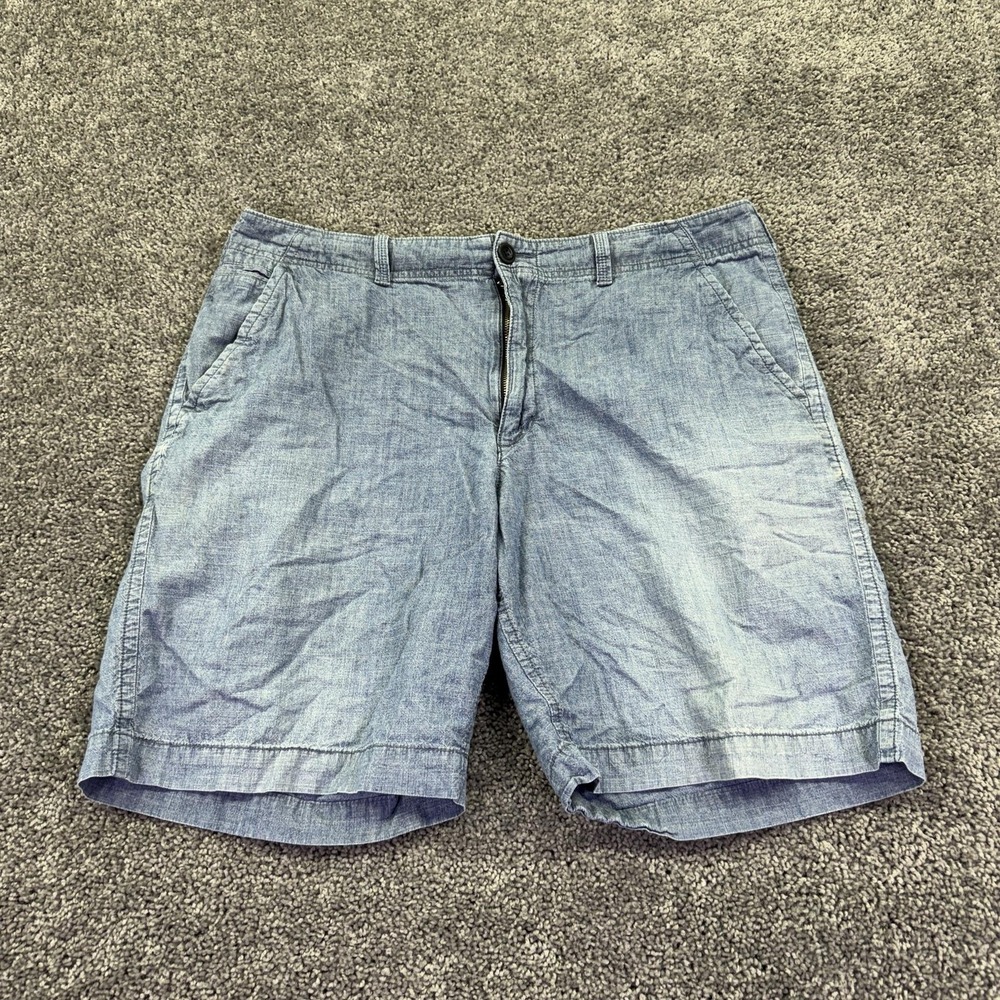Sonoma Life + Style Shorts Mens 38 Blue Light Wash Chino Casual Pockets